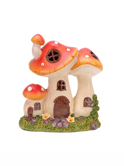 Фигурка садовая с подсветкой Mushroom Home-1