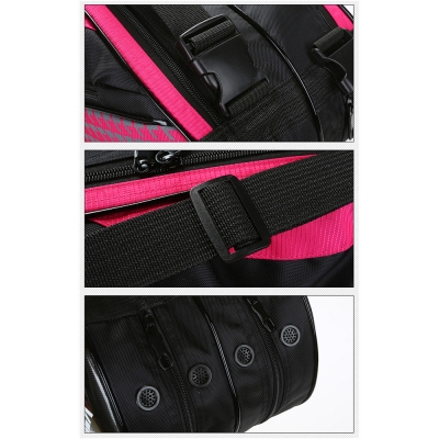 Спортивная cумка-рюкзак Yonex для теннисных ракеток с отделениями для обуви и одежды розовая-8