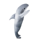 Надувной карнавальный костюм Акула, серый FZ1758